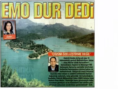 EMO DUR DEDİ (POSTA AKDENİZ - 22.08.2015)
