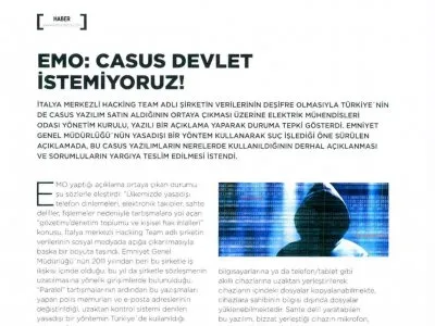 EMO: CASUS DEVLET İSTEMİYORUZ! (KAYNAK ELEKTRİK)