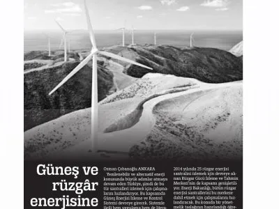 GÜNEŞ VE RÜZGAR ENERJİSİNE SIKI TAKİP (TÜRKİYE)