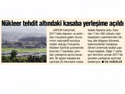 NÜKLEER TEHDİT ALTINDAKİ KASABA YERLEŞİME AÇILDI (HABERTÜRK)