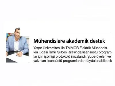 MÜHENDİSLERE AKADEMİK DESTEK (HABERTÜRK EGELİ)