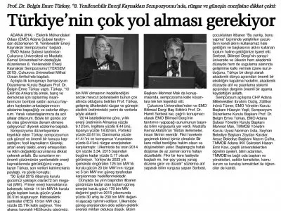 TÜRKİYE`NİN ÇOK YOL ALMASI GEREKİYOR (İLK HABER)