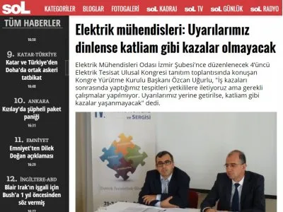ELEKTRİK MÜHENDİSLERİ: UYARILARIMIZ DİNLENSE KATLİAM GİBİ KAZALAR OLMAYACAK (SOL.ORG.TR)