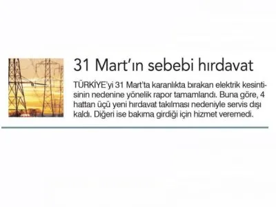 31 MART`IN SEBEBİ HIRDAVAT (BİRGÜN)