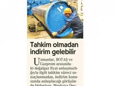 TAHKİM OLMADAN İNDİRİM GELEBİLİR (CUMHURİYET)