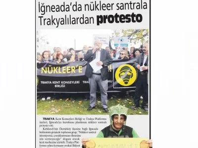 IĞNEADA`DA NÜKLEER SANTRALA TRAKYALILARDAN PROTESTO (AYDINLIK)