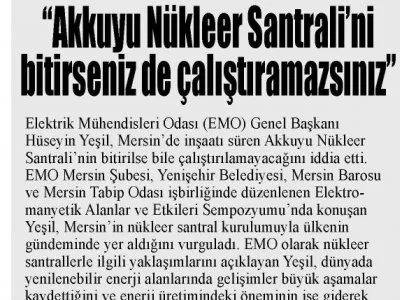 `AKKUYU NÜKLEER SANTRALİNİ BİLİRSENİZ DE ÇALIŞTIRAMAZSINIZ` (YENİ ÇİZGİ)