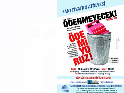 EMO TİYATRO ATÖLYESİ 20 ARALIK`TA KOZYATAĞI`NDA SAHNEYE ÇIKIYOR