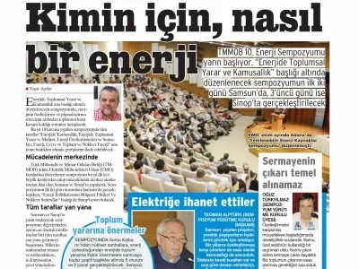 KİMİN İÇİN, NASIL BİR ENERJİ (BİRGÜN)