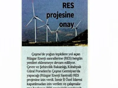 RES PROJESİNE ONAY (ÖZGÜR GÜNDEM)