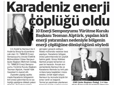 KARADENİZ ENERJİ ÇÖPLÜĞÜ OLDU (HEDEF HALK)