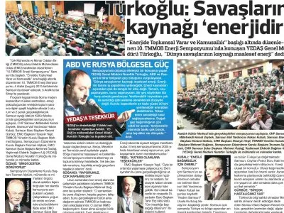 SAVAŞLARIN KAYNAĞI `ENERJİDİR` (HEDEF HALK)
