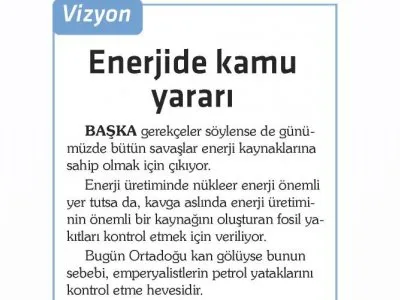 ENERJİDE KAMU YARARI (RAGIP GÖKER- HEDEF HALK)