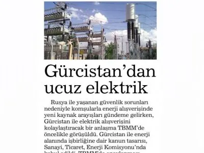 GÜRCİSTAN`DAN UCUZ ELEKTRİK (HABERTÜRK)