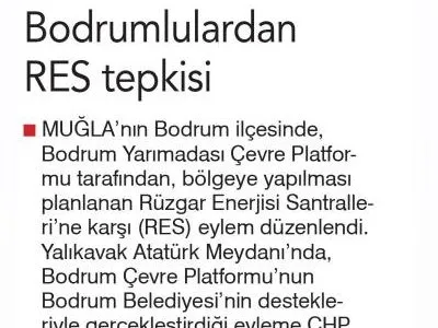 BODRUMLULARDAN RES TEPKİSİ (BİRGÜN)
