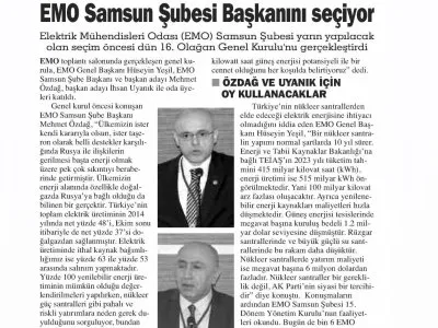 EMO SAMSUN ŞUBESİ BAŞKANINI SEÇİYOR (SAMSUN ARENA)