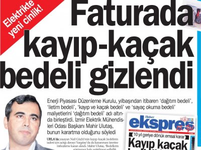 FATURADA KAYIP KAÇAK BEDELİ GİZLENDİ (HABER EKSPRES)