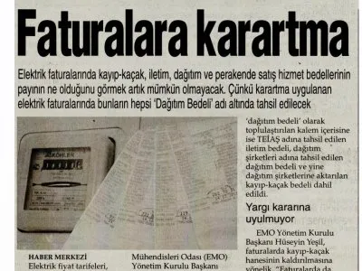 FATURALARA KARARTMA (YENİ MESAJ)
