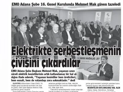 ELEKTRİKTE SERBESTLEŞMENİN ÇİVİSİNİ ÇIKARDILAR (GÜNEY HABER)