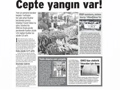 EMO`DAN ELEKTRİK FATURALARI İÇİN DAVA (BİRGÜN)