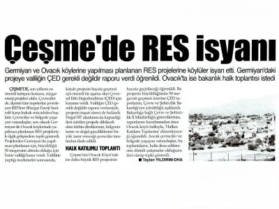 ÇEŞME`DE RES İSYANI (9 EYLÜL İZMİR)