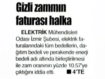 GİZLİ ZAMMIN FATURASINI YİNE VATANDAŞ ÖDEYECEK (9 EYLÜL)