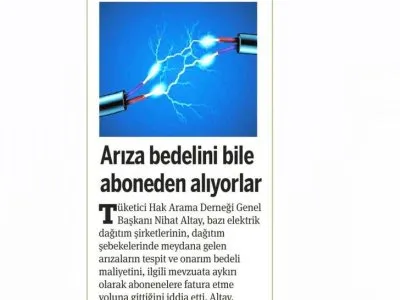 ARIZA BEDELİNİ BİLE ABONEDEN ALIYORLAR (TARAF)