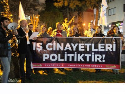 İŞ CİNAYETLERİNE KARŞI MÜCADELE GÜNÜNDE AÇIKLAMA YAPILDI