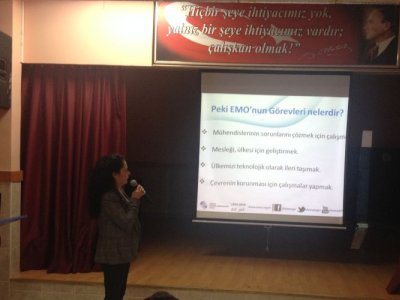 ŞEHİT YUNUS BAYKAL ORTAOKULU`NDA ENERJİ VERİMLİLİĞİ SEMİNERİ DÜZENLENDİ