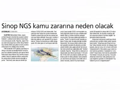 SİNOP NGS KAMU ZARARINA NEDEN OLACAK (AYDINLIK)
