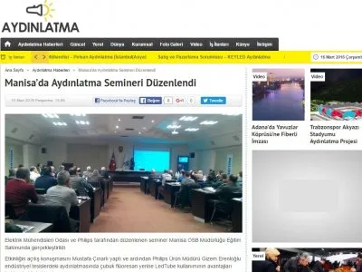 MANİSA’DA AYDINLATMA SEMİNERİ DÜZENLENDİ (AYDİNLATMA.GEN.TR)