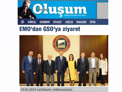 GAZİANTEP SANAYİ ODASI BAŞKANI ZİYARETİ