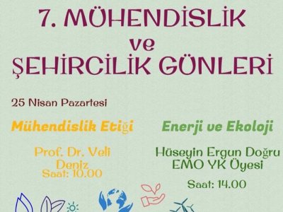 H. ERGUN DOĞRU 7. MÜHENDİSLİK VE ŞEHİRCİLİK GÜNLERİ`NDE SUNUM YAPTI
