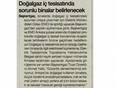 DOĞALGAZ İÇ TESİSATINDA SORUNLU BİNALAR BELİRLENECEK (HÜRSES, 05.04.2016)
