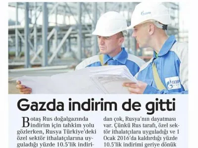 GAZDA İNDİRİM DE GİTTİ (CUMHURİYET)