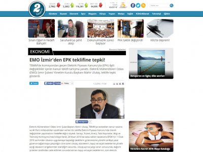 EMO İZMİR`DEN EPK TEKLİFİNE TEPKİ! (2SANİYE.COM)