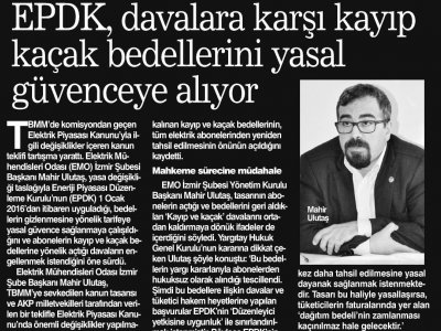 EPDK, DAVALARA KARŞI KAYIP KAÇAK BEDELLERİNİ YASAL GÜVENCEYE ALIYOR (HABER EKSPRES)