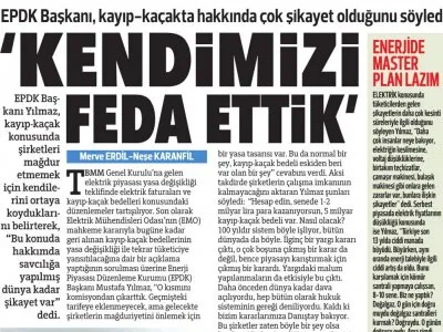 KENDİMİZİ FEDA ETTİK (HÜRRİYET)