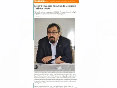 ELEKTRİK PİYASASI KANUNU`NDA DEĞİŞİKLİK TEKLİFİNE TEPKİ (SONDAKİKA.COM)