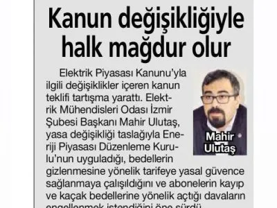 KANUN DEĞİŞİKLİĞİ HALK MAĞDUR OLUR (HABERTÜRK EGELİ)