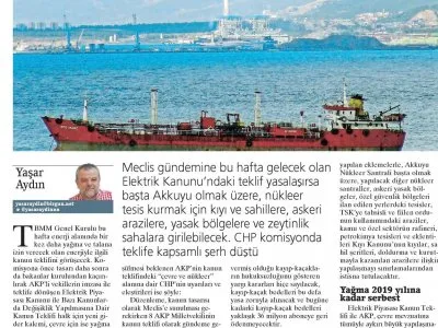 YAĞMA VE TALAN YASASI MECLİS`TE GÖRÜŞÜLECEK (BİRGÜN)