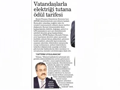 VATANDAŞLARLA ELEKTRİĞİ TUTANA ÖDÜL TARİFESİ (HABERTÜRK)