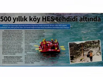 500 YILLIK KÖY HES TEHDİDİ ALTINDA (ÖZGÜR GÜNDEM)