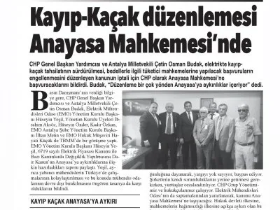 KAYIP-KAÇAK DÜZENLEMESİ ANAYASA MAHKEMESİNDE (AKDENİZ GERÇEK)