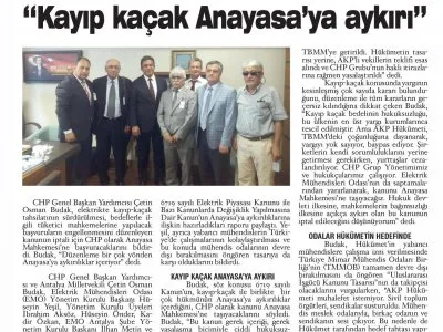 `KAYIP KAÇAK ANAYASA`YA AYKIRI` (ANTALYA SON HABER)