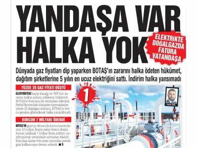YANDAŞA VAR VATANDAŞA YOK (ÖZGÜR DÜŞÜNCE)