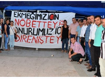 DİRENEN EKOROMA İŞÇİLERİNE EMO ADANA ŞUBESİNDEN DESTEK