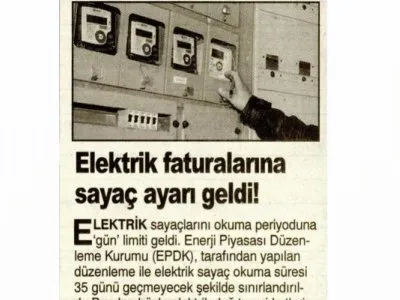 ELEKTRİK FATURALARINA SAYAÇ AYAN GELDİ! (ŞOK)