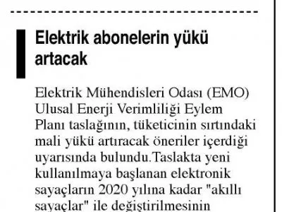 ELEKTRİK ABONELERİNİN YÜKÜ ARTACAK (AKDENİZ GERÇEK)