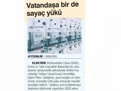 VATANDAŞA BİR DE SAYAÇ YÜKÜ (AYDINLIK)